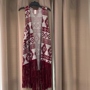 Fringe women’s vest